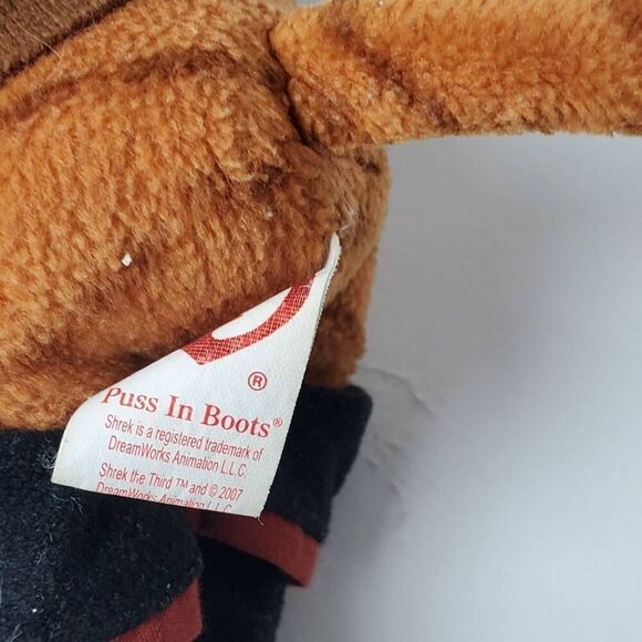 Ty Beanie Boos PUSS IN BOOTS Stuffed Plushy Toy - Picture 3 of 6